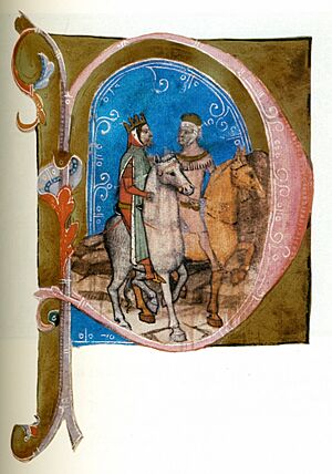 Return of Wenceslaus III of Bohemia (Vencel of Hungary) - Chronicon Pictum