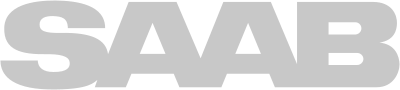 Saab wordmark grey