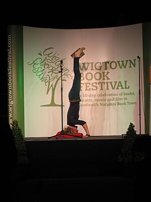 Samantha Harvey on stage