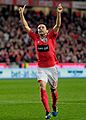 Saviola celebrating