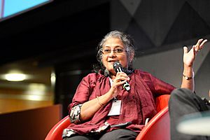 Sheila Sri Prakash delivering keynote address at 2013 Milan Design Summit