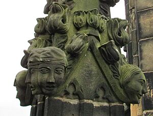 St Giles' Church tower grotesques, Wrexham