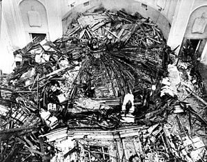 St James Cathedral dome collapse, February 1916 (SEATTLE 1364)