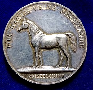 Sweden's Horse Award Silver Medal, reverse