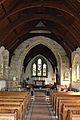 The nave and chancel of Edale Church