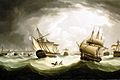 Trafalgar, ships scattered