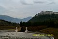 View of Monte Cassino monastery from Polish cemetery
