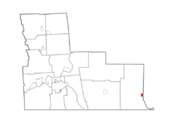 Location within Broome County