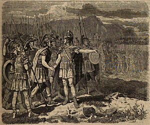 Vinzenz Katzler - Cimon before the battle of Tanagra, 457 BC