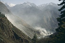 Wind erosion Kalopani Nepal