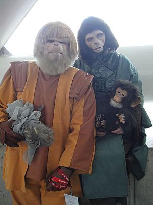 WonderCon 2011 - Planet of the Apes costumes (Dr Zaius and Dr Zira) (5593337505)