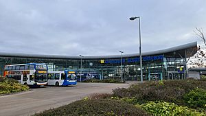 -2023-02-02 Bus interchange at Liverpool South Parkway