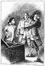 01 I caught him by the collar-Illustration by Paul Hardy for Rogues of the Fiery Cross by Samuel Walkey-Courtesy of British Library