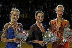 2015 European Championships Ladies Podium
