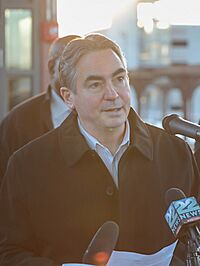 2020 Domenic Sarno speaking at Springfield Union Station Platform C Completion (cropped).jpg