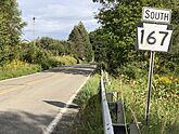 2021-09-09 16 55 12 View south along Pennsylvania State Route 167 just south of the Wilkes Barre Turnpike in Silver Lake Township, Susquehanna County, Pennsylvania
