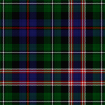 71st MacLeod's Highlanders drummers' plaid tartan, offset