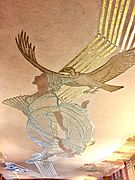 AT&T Long Distance Building Lobby Condor Ceiling Mosaic