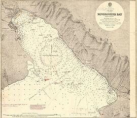 Admiralty Chart No 162 Novorossisk Bay, Published 1902, New Edition 1919 (cropped)
