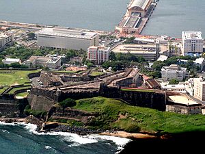 Aerial view of Castillo de San Cristobal, San Juan, Puerto Rico.jpg