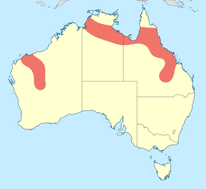 Agriocnemis argentea distribution map.svg
