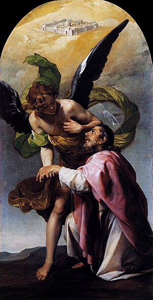 Alonso Cano - Saint John the Evangelist's Vision of Jerusalem - WGA04003