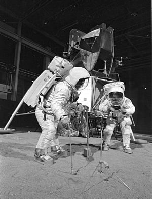 Apollo 11 Crew During Training Exercise - GPN-2002-000032