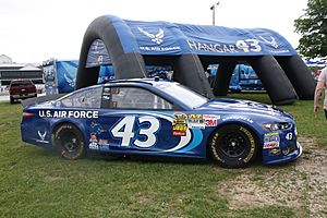 Aric Almirola Sprint Cup Car at 2013 Johnsonville Sausage 200 race at Road America