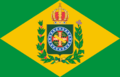 Bandeira do Império do Brasil com nó e cores corretos