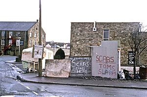 Barnoldswick industrial building during Silentnight strike