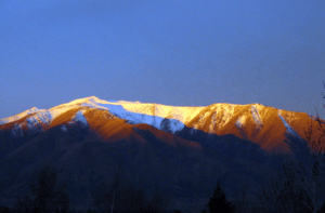 Benmore Peak Sunset