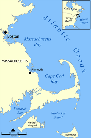 Cape Cod Bay map