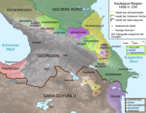 Caucasus 1450 map de