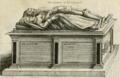 ChestTomb andEffigies SirRichardVerney (Died1630) andWife MargaretGreville (Died1631) Chapel ComptonVerney DrawnByWilliamDugdale 1656