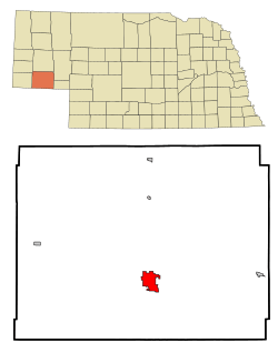 Location within Cheyenne County and Nebraska
