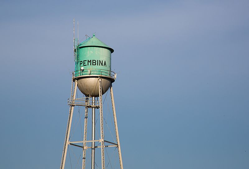 Image City of Pembina, North Dakota Water Tower (25069375918)