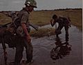 Cobra soldiers washing, October 1967