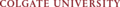 Colgate University Wordmark 2018
