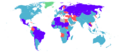 Conscription map of the world