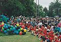 Crowd at the 1992 Australian launch of the International Year of the World's Indigenous People in Redfern Park