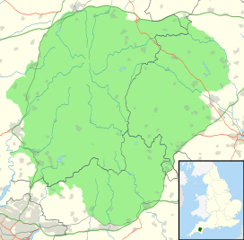 Map showing the location of Dendles Wood