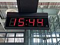 Digital clock in THSR Miaoli Station
