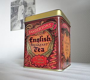 English breakfast tea tin