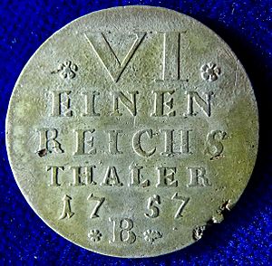 Ephraimit (Seven Years' War money). German State Brandenburg- Bayreuth, reverse