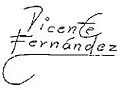 Firma de Vicente Fernandez