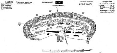 Fort Wool Plan Drawing