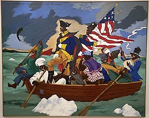 George Washington Carver Crossing the Delaware, Page from an American History Textbook, 1975, Robert Coldescott