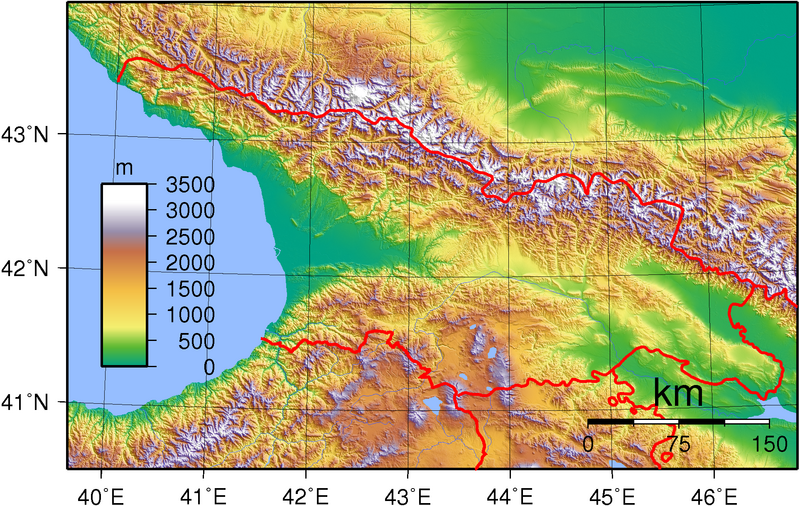 Georgia Topography