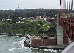 Golden Gate Bridge deck - Fort Point 01
