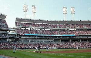 Great American Ball Park with The Gap on July 5, 2003 Cincinnati Reds versus New York Mets